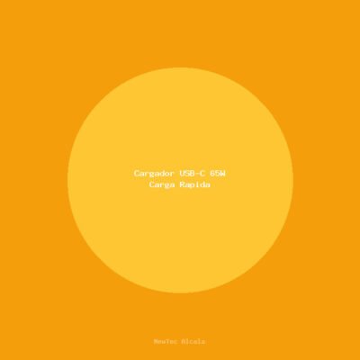 Cargador USB-C 65W Carga Rapida